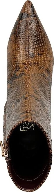 Franco Sarto Anna Women's Boots Woodland Taupe Snake Leather : 5 M, Leather/Rubber - Image 2