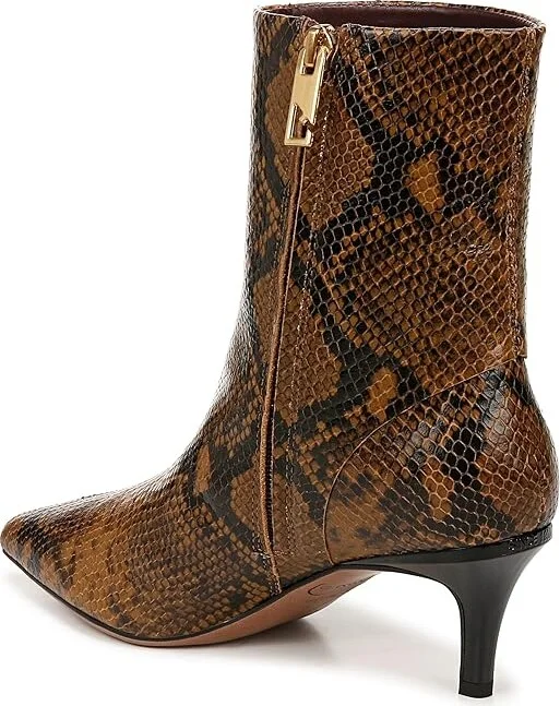 Franco Sarto Anna Women's Boots Woodland Taupe Snake Leather : 5 M, Leather/Rubber - Image 4