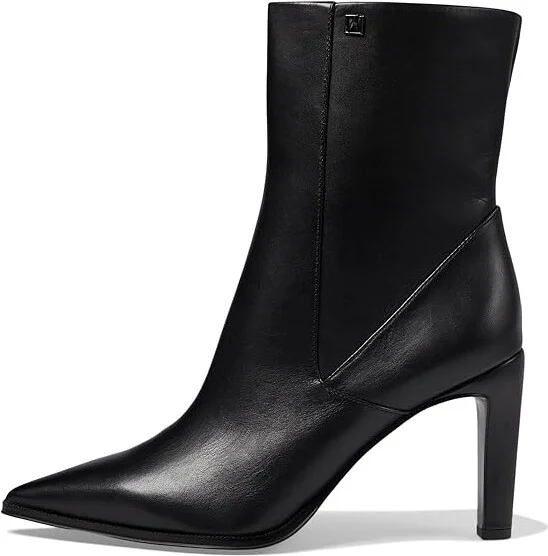 Franco Sarto Appia Pointed Toe Dress Bootie Women's Boots Black Leather : 8.5 M - Image 5