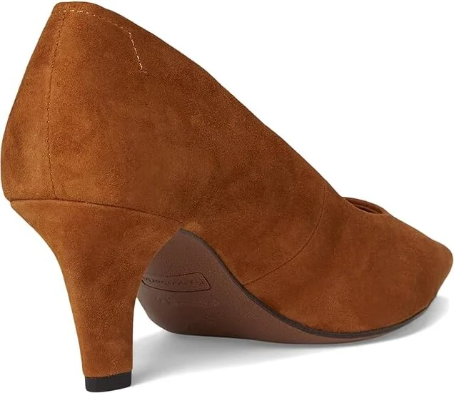 Franco Sarto Astra Women's Dress Flat Shoes Saddle Brown : 9 M, Suede/Leather - Image 4