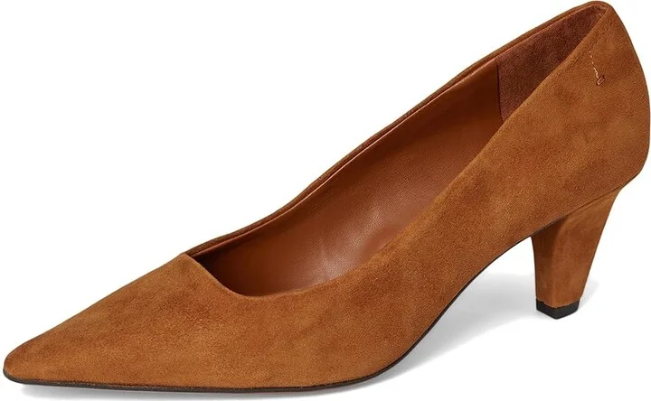 Franco Sarto Astra Women's Dress Flat Shoes Saddle Brown : 9 M, Suede/Leather - Image 5