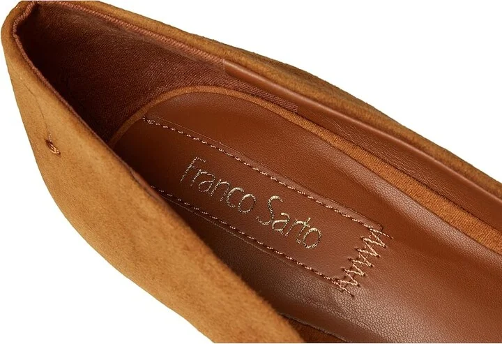 Franco Sarto Astra Women's Dress Flat Shoes Saddle Brown : 9 M, Suede/Leather - Image 7