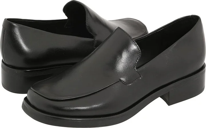 Franco Sarto Bocca Women's Flat Shoes Black Calf : 5 M, Leather