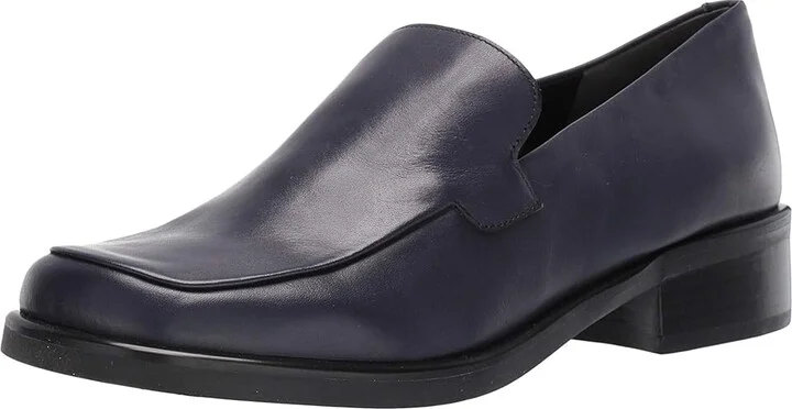 Franco Sarto Bocca Women's Flat Shoes Navy Leather : 9.5 W - Image 2