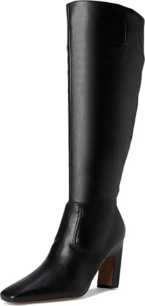 Franco Sarto Bowman - Wide Calf Women's Boots Black Stretch : 9.5 M, Leather/Rubber - Image 5