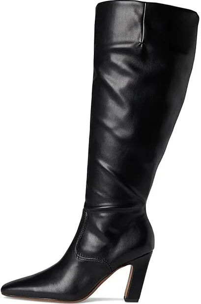 Franco Sarto Bowman - Wide Calf Women's Boots Black Stretch : 9.5 M, Leather/Rubber - Image 6