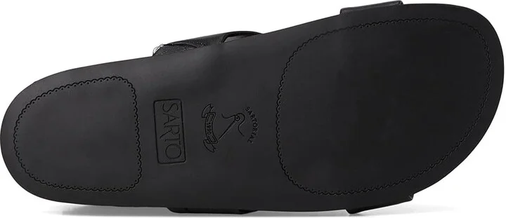 Franco Sarto Braxton Slide Women's Sandals Black : 9.5 M, Leather/Suede - Image 3