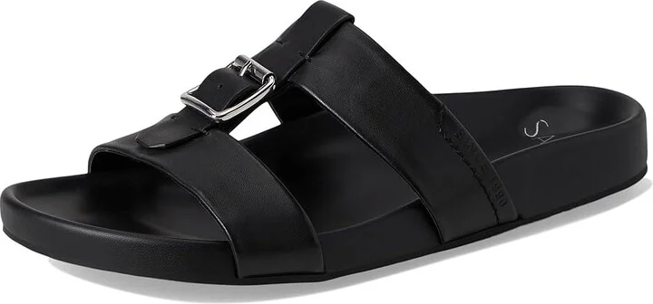 Franco Sarto Braxton Slide Women's Sandals Black : 9.5 M, Leather/Suede - Image 5