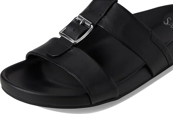 Franco Sarto Braxton Slide Women's Sandals Black : 9.5 M, Leather/Suede - Image 7