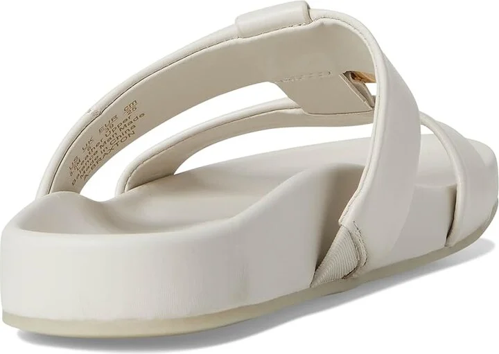 Franco Sarto Braxton Slide Women's Sandals Chiffon White : 11 M, Leather/Suede - Image 4