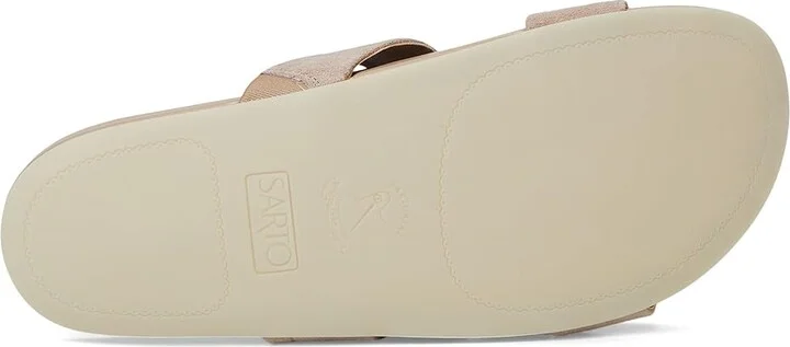 Franco Sarto Braxton Slide Women's Sandals Porcini Beige : 10 M, Leather/Suede - Image 3