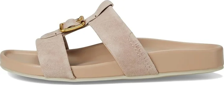 Franco Sarto Braxton Slide Women's Sandals Porcini Beige : 10 M, Leather/Suede - Image 6