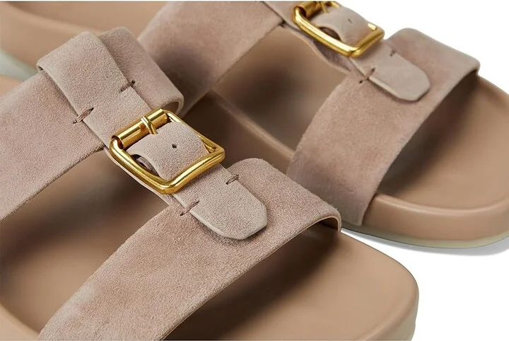 Franco Sarto Braxton Slide Women's Sandals Porcini Beige : 10 M, Leather/Suede - Image 7