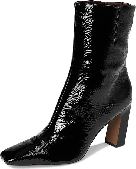 Franco Sarto Briar Mid Shaft Boots Women's Boots Black Glossy : 10 M, Leather - Image 5