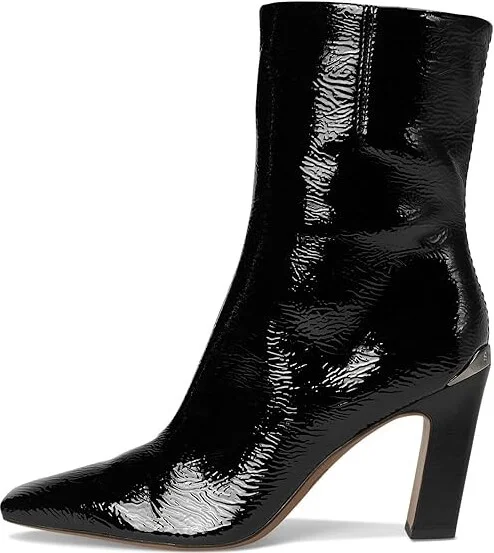 Franco Sarto Briar Mid Shaft Boots Women's Boots Black Glossy : 10 M, Leather - Image 6