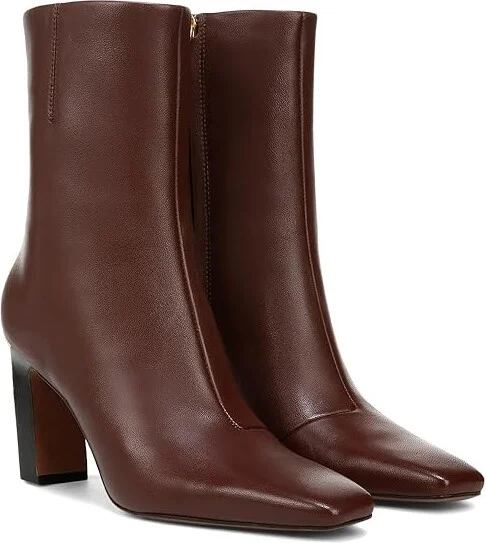 Franco Sarto Briar Mid Shaft Boots Women's Boots Warm Brown Leather : 8 M