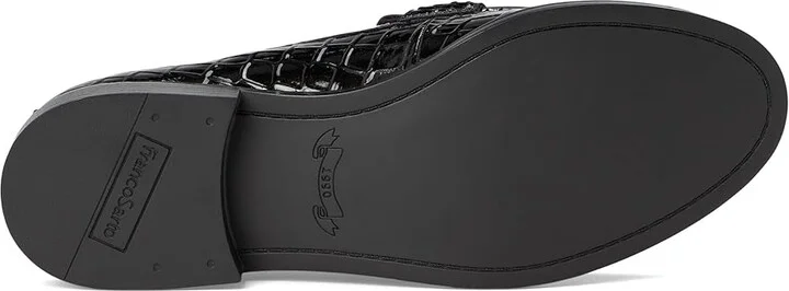 Franco Sarto Carolyn Low Slip-ons Women's Flat Shoes Black Croco Faux Leather : 9 M - Image 3