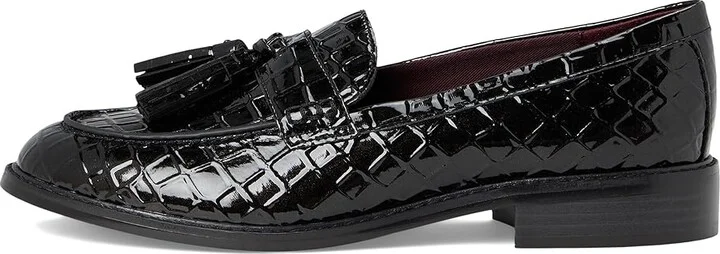 Franco Sarto Carolyn Low Slip-ons Women's Flat Shoes Black Croco Faux Leather : 9 M - Image 6