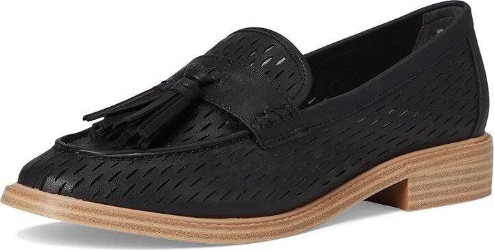 Franco Sarto Carolyn Low Slip-ons Women's Flat Shoes Black Cutout : 8 M, Leather - Image 5