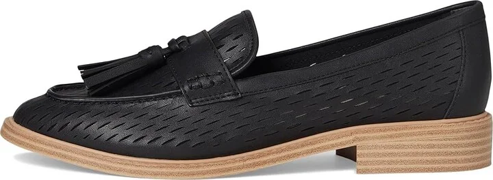 Franco Sarto Carolyn Low Slip-ons Women's Flat Shoes Black Cutout : 8 M, Leather - Image 6