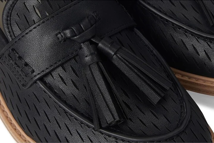 Franco Sarto Carolyn Low Slip-ons Women's Flat Shoes Black Cutout : 8 M, Leather - Image 7