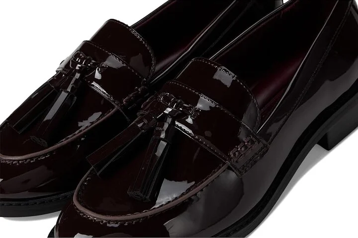 Franco Sarto Carolyn Low Slip-ons Women's Flat Shoes Hickory Brown Synthetic : 12 M, Faux Fur/Leather - Image 7