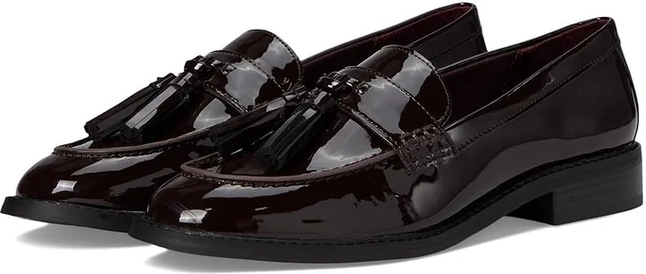 Franco Sarto Carolyn Low Slip-ons Women's Flat Shoes Hickory Brown Synthetic : 12 M, Faux Fur/Leather