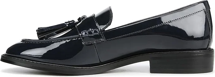 Franco Sarto Carolyn Low Slip-ons Women's Flat Shoes Navy Synthetic : 7.5 M, Faux Fur/Leather - Image 5