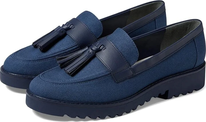 Franco Sarto Carolynn 9 Women's Shoes Navy Blue Synthetic : 8.5 M, Canvas/Faux Leather