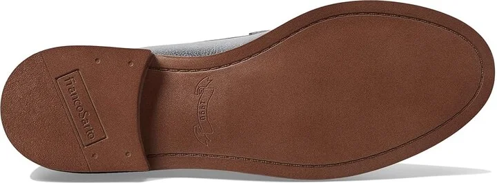 Franco Sarto Carolynn Low Slip-On Tassel Loafers Women's Flat Shoes Silver Metallic : 6.5 M, Leather - Image 3