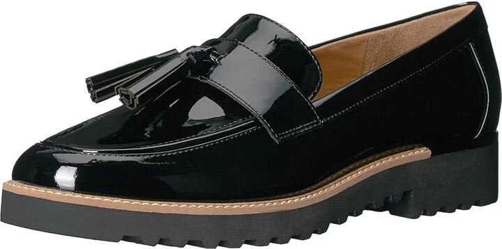Franco Sarto Carolynn Women's Shoes Black Patent : 7.5 W, Faux Leather - Image 2