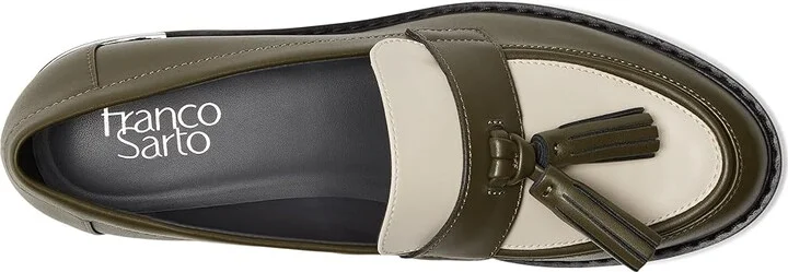 Franco Sarto Carolynn Women's Shoes Olive Green/White : 5.5 M, Faux Leather - Image 2