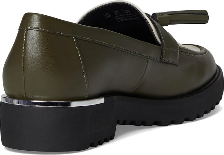 Franco Sarto Carolynn Women's Shoes Olive Green/White : 5.5 M, Faux Leather - Image 4