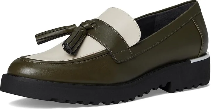 Franco Sarto Carolynn Women's Shoes Olive Green/White : 5.5 M, Faux Leather - Image 5