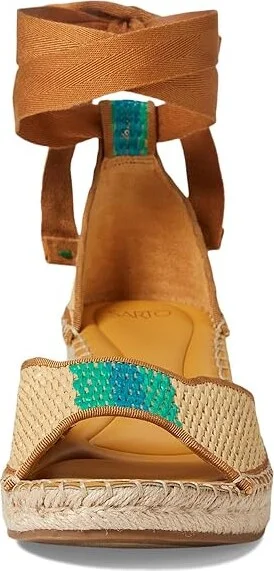 Franco Sarto Casey Wedge Espadrille Sandal Women's Sandals Natural Beige : 9.5 M, Leather/Textile - Image 2