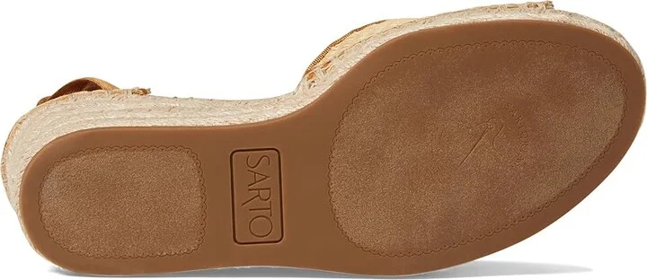 Franco Sarto Casey Wedge Espadrille Sandal Women's Sandals Natural Beige : 9.5 M, Leather/Textile - Image 3