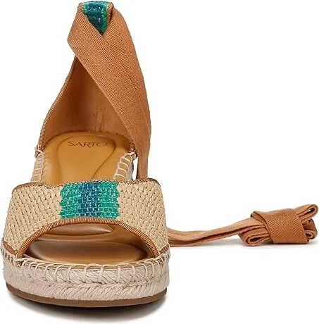 Franco Sarto Casey Wedge Espadrille Sandal Women's Sandals Natural Beige : 9.5 M, Leather/Textile - Image 5