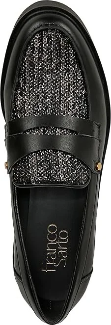 Franco Sarto Cassandra Slip-Ons Women's Flat Shoes Black Sequins/Faux Leather : 6.5 M - Image 2