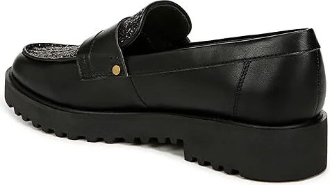 Franco Sarto Cassandra Slip-Ons Women's Flat Shoes Black Sequins/Faux Leather : 6.5 M - Image 4