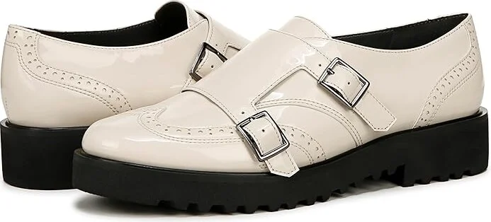 Franco Sarto Chance Oxfords Women's Shoes Vanilla Patent Faux Leather : 10 M