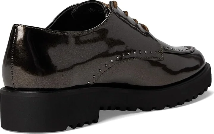Franco Sarto Charles6 Oxfords Women's Shoes Gunmetal Studded Faux Leather : 6.5 M, Lace/Leather - Image 4