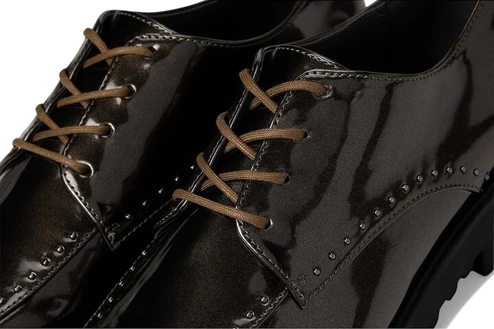Franco Sarto Charles6 Oxfords Women's Shoes Gunmetal Studded Faux Leather : 6.5 M, Lace/Leather - Image 7
