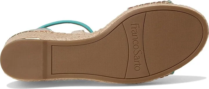 Franco Sarto Clemens Raffia Espadrille Wedge Heel Sandals Women's Sandals : 10 M, Leather - Image 3