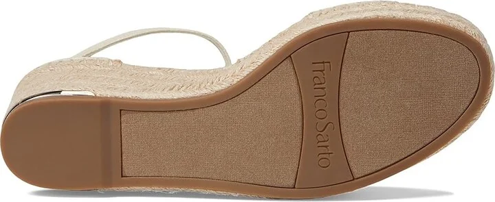 Franco Sarto Clemensshl Women's Shoes Beige Raffia : 10 M, Textile - Image 3