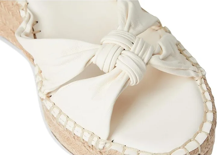 Franco Sarto Clementine Espadrille Sandals Women's Wedge Shoes Cream White : 5.5 M, Leather - Image 7