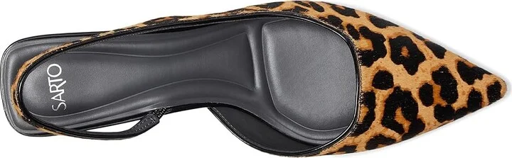 Franco Sarto Devin Women's Shoes Camel Brown Leopard Print : 5.5 M, Leather - Image 2