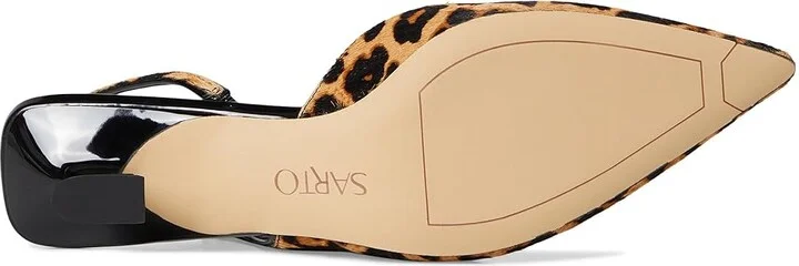 Franco Sarto Devin Women's Shoes Camel Brown Leopard Print : 5.5 M, Leather - Image 3