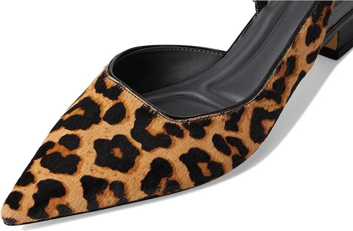 Franco Sarto Devin Women's Shoes Camel Brown Leopard Print : 5.5 M, Leather - Image 7