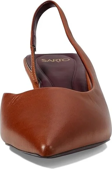 Franco Sarto Devin Women's Shoes Cognac Brown Leather : 6 M, Leather/Textile - Image 2