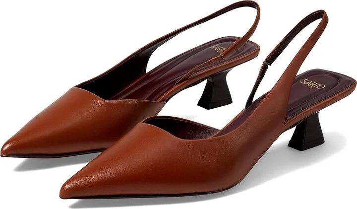 Franco Sarto Devin Women's Shoes Cognac Brown Leather : 6 M, Leather/Textile